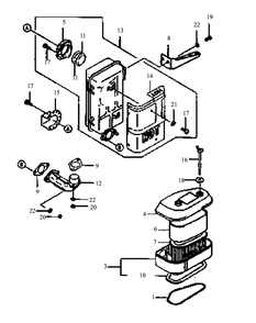 Part Location Diagram of KM-411B0500 MTD Washer
